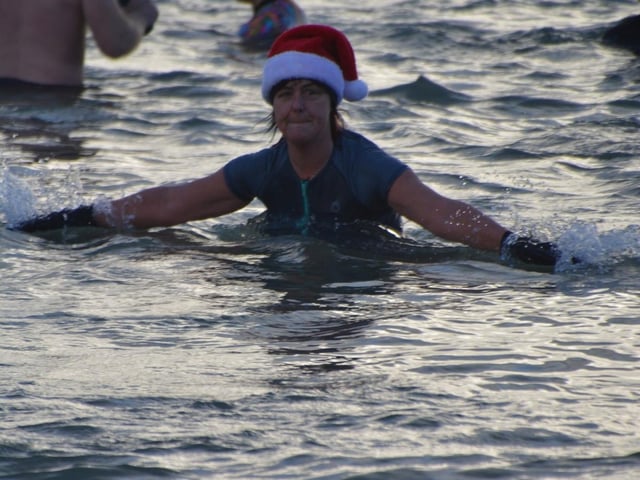 Malin Head Community Christmas Day Swim at Portmor Beach.