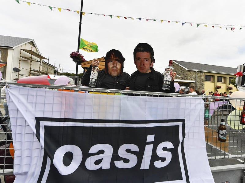 Participants pictured in the Clonmany Festival Parade on Sunday afternoon. Photo: George Sweeney