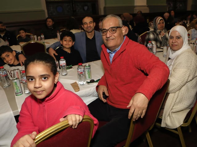 A family occasion at the “Taste of Ramadan” held in St. Columb’s Hall on Sunday. (Photo - Tom Heaney, nwpresspics)
