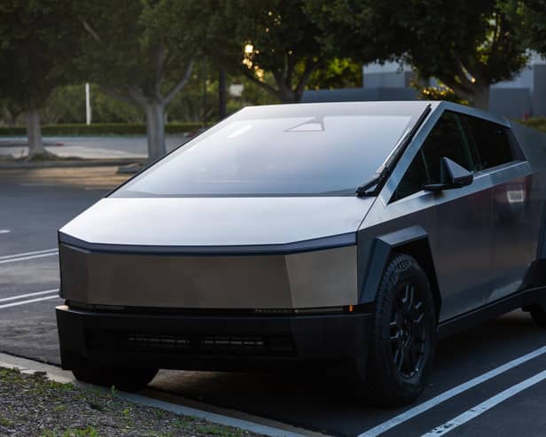 The Tesla Cybertruck is an all-electric, battery-powered, light-duty truck from Tesla.