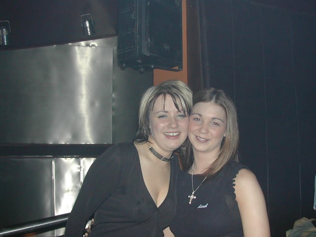 Two ladies at Zone nightclub.