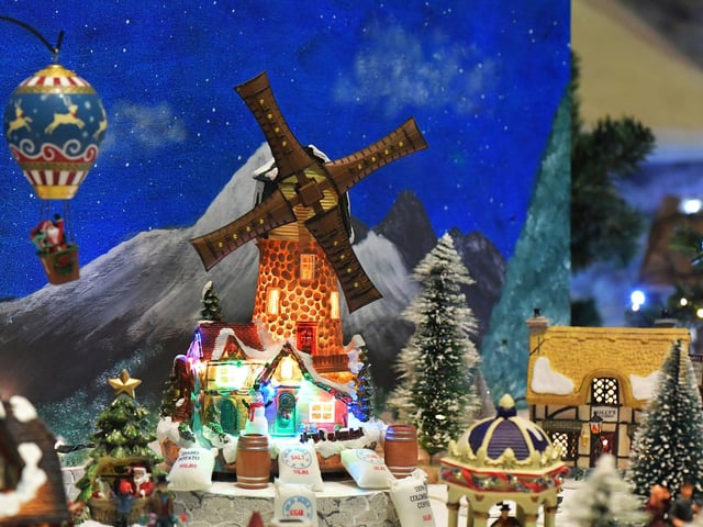 The exuberant Christmas display in St Columb’s Cathedral  marking the Christmas Festival.  Photo: George Sweeney