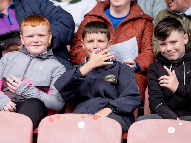 Participants at the Derry Diocese Fan The Flame annual Mass 2025 in Celtic Park.