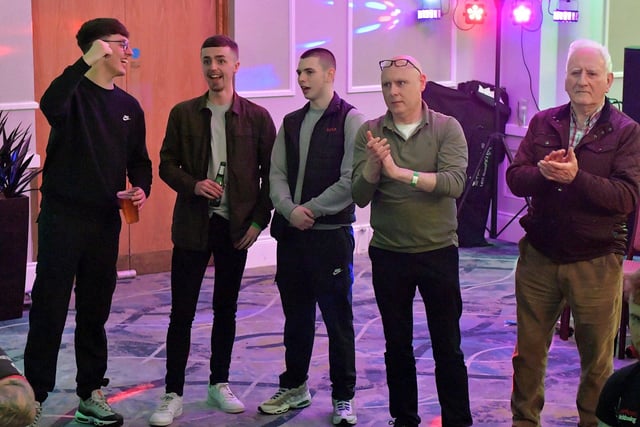 Fans at the Big Fight Night held in the Everglades Hotel on Saturday evening last. Photo: George Sweeney.  DER2312GS – 102