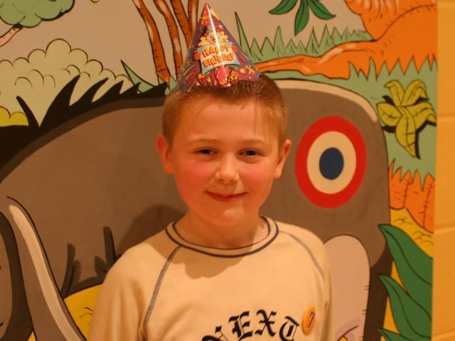 Party celebrations back in 2004: Marc Gallagher.