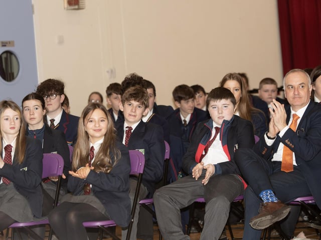 Guest speaker Emer Rafferty receives a round of applause.