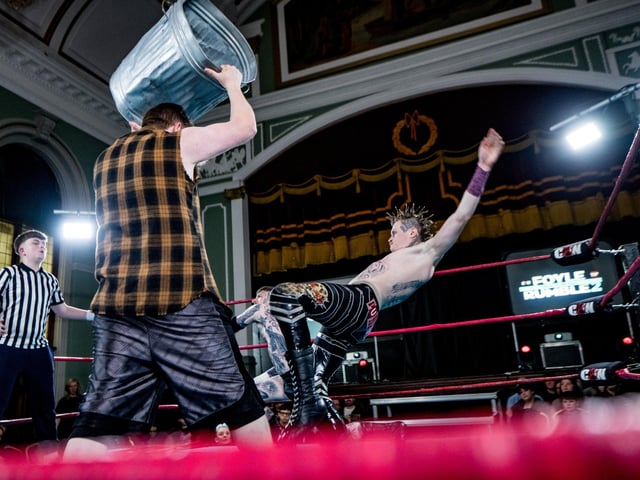 Action from the Brawl in the Hall.