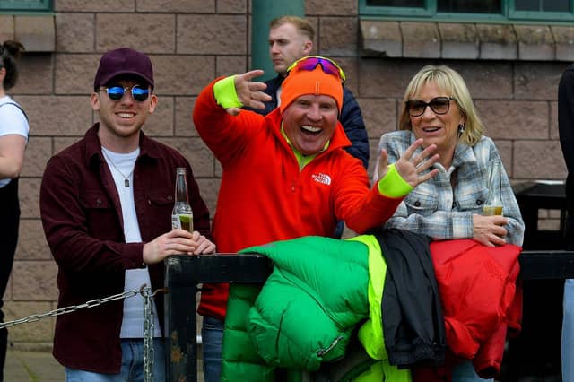 Rugby fans at the Ulster v Connacht game at Judges Road. Photo: George sweeney