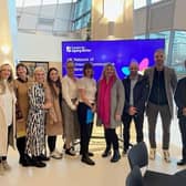 The Age Friendly Network NI (AFNNI) delegation alongside Natalie Turner, Deputy Director for Localities, Centre for Ageing Better and Dr Thiago Hérick de Sá, Technical Officer for Age Friendly Environment, World Health Organisation at the recent UK Age Friendly Conference held in City Hall London