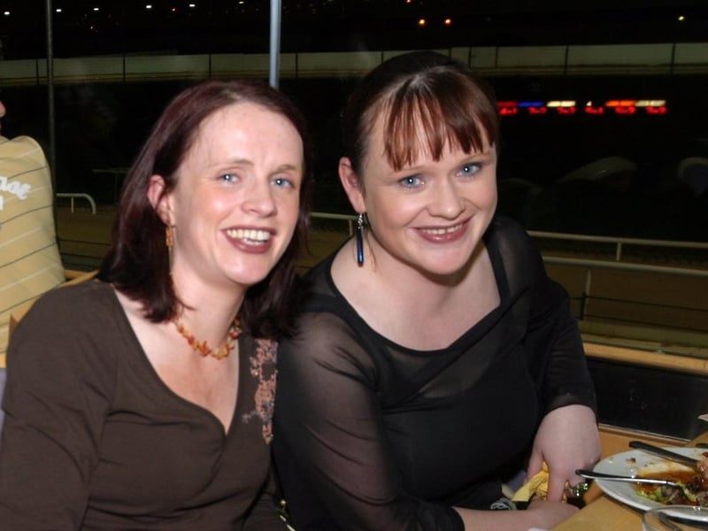 Yvonne Doherty, Margaret Browne enjoying a meal at the Lifford Stadium 0033/JML : .