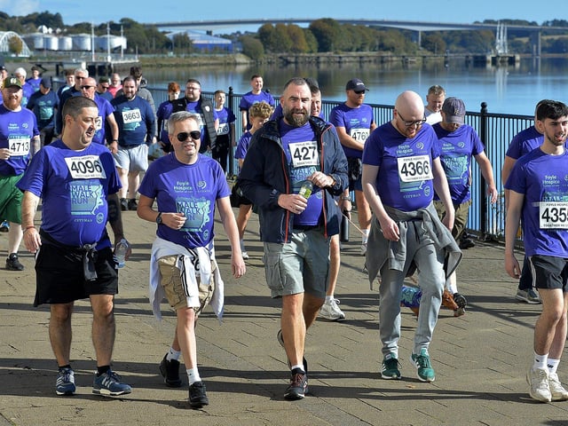 Participants at the annual Foyle Hospice Run/Walk. Photo: George Sweeney