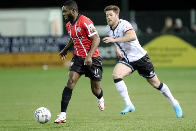 Striker James Akintunde looks set to leave Derry City.