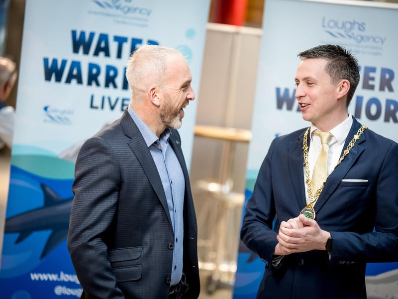 Loughs Agency Director of Corporate Services JP O’Doherty, and Deputy Mayor of Derry and Strabane District Council, Councillor Jason Barr
