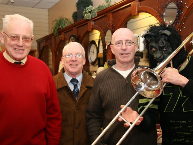 Charlie Mullan, Danny Cooley, Donal Kearney, Billy Doherty 0057JML : Parties and celebrations March 2006: Donal Kearney.
