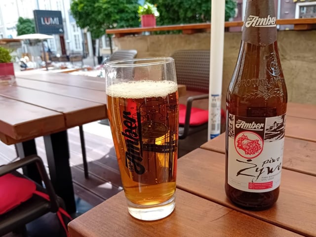 Ulica Piwna (Beer Street) is a perfect spot to enjoy a brew with Amber, one of Gdansk's main breweries.