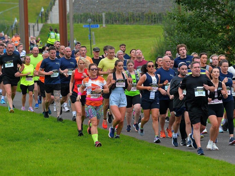Competitors take part in the 2024 Waterside Half Marathon. Photo: George Sweeney
