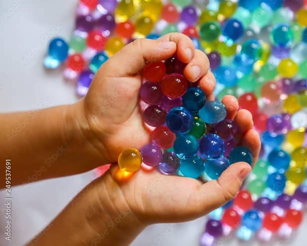 Water beads are a popular children's toy. cipolina - stock.adobe.com