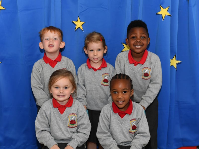 Miss Cooke’s P1 class at Fountain Primary School.