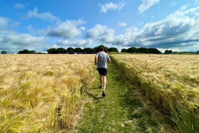 David O' Neill at the scenic Frogmany Green Farm parkrun