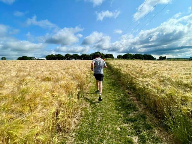 David O' Neill at the scenic Frogmany Green Farm parkrun
