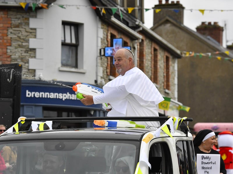 Participant pictured in the Clonmany Festival Parade on Sunday afternoon. Photo: George Sweeney
