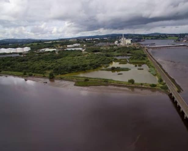 The 9.7 hectare site on the west bank of the Faughan was formerly occupied by the British Oxygen Company.