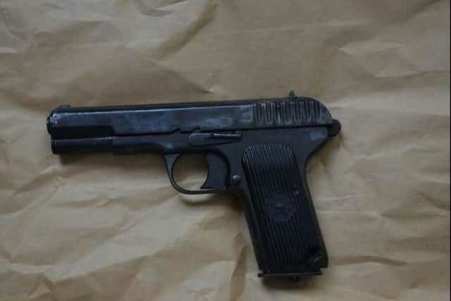Attached is a photo of the firearm found in a search in Creggan this afternoon, Thursday 7 September.