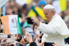 Pope Francis during his visit to Ireland in August 2018 for the 9th World Meeting of Families (Catholic Communications Office archive)