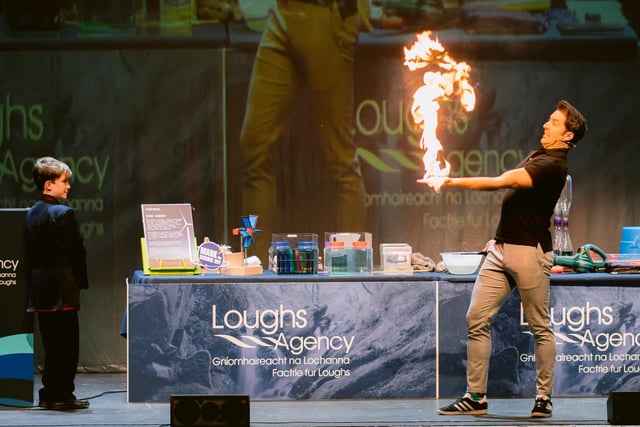 'Don't try this at home' as Mark the Science Guy showcases his scientific tricks