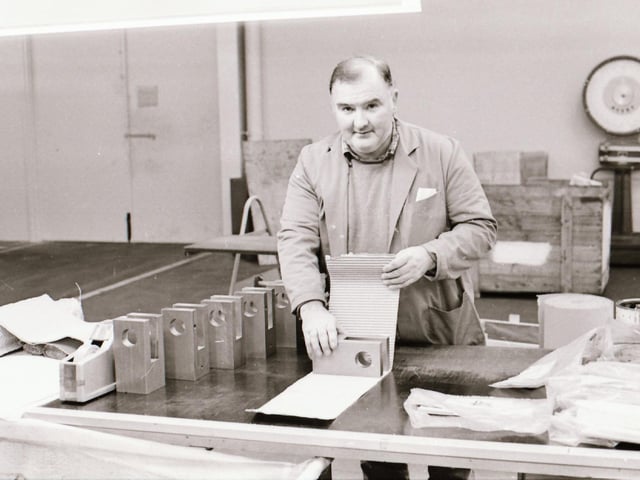 Staff at work at Maydown Precision Engineering in 1985.