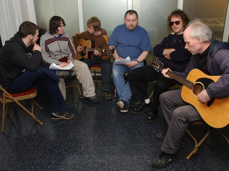 Musicians in Derry back in 2003.
