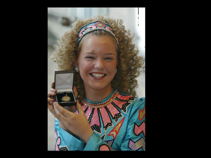 Aisling McGill of the McLaughlin school of dance who came first in the under 14 reel. (2504JB78)
