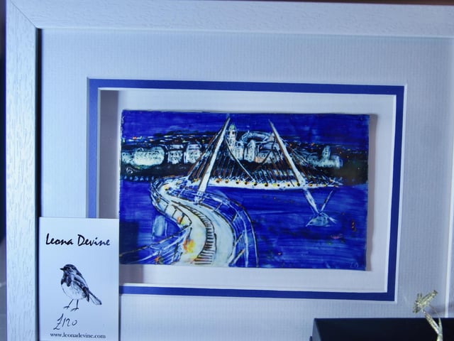 Leona Devine's art on display.
