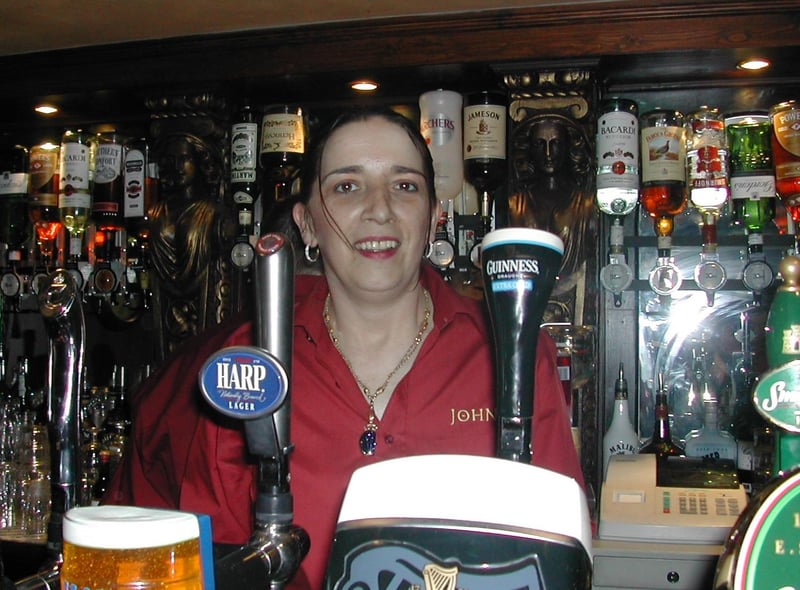 Bar manager Annemarie behind the bar.