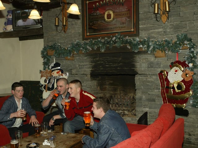 Christmas at the Three Flowers off Buncrana Road back in 2002.