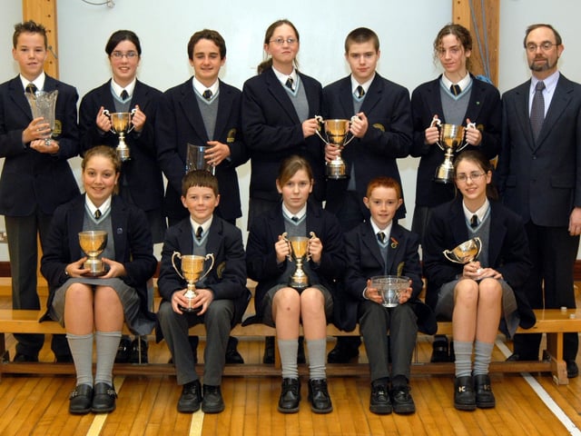 Derry and Donegal secondary school pupils in October 2003