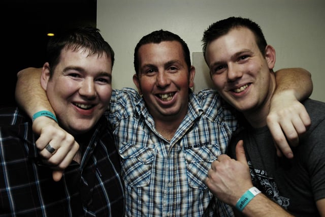 David Miller, Sean Rankin and James Moore pictured out at Sugar.2010PGILL17                                