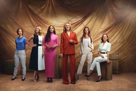 Robyn Cowen, Catrin Heledd, Alex Scott, Gabby Logan, Emma Saunders and Kelly Somers