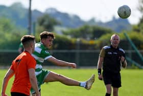 Kevin Martin's injury time penalty wasn't enough in a dramatic finale at John McLaughlin Park. Photo: George Sweeney