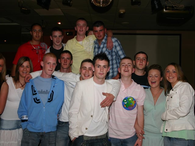 Terry Doherty enjoying his 18th party with a group of friends in the PO club 8059dd : Parties and celebrations in August 2005.