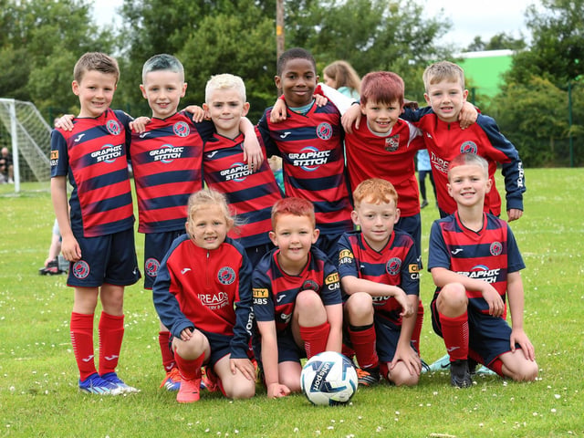 The Clooney FC under-8's team pictured at Broadbridge on Tuesday.
