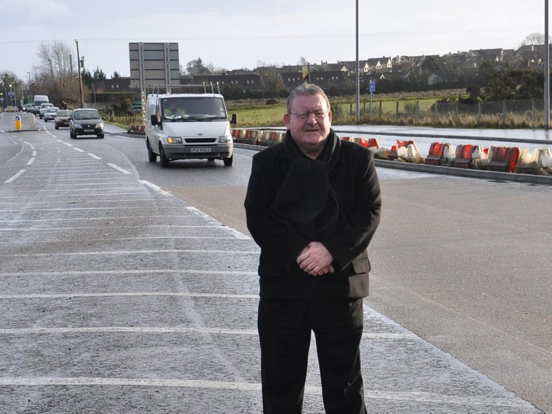 Sinn Fein Councillor Tony Hassan pictured on the Buncrana Road.