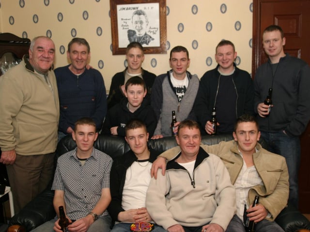 Birthday celebrations for Martin McGrenaghan.