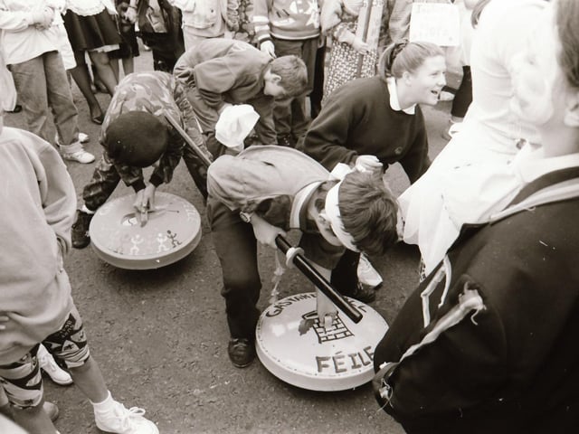 A look back at Féile celebrations and parades from August 1994.