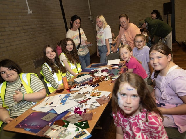Mums and daughters join in the arts and crafts at Saturday's Derry Feile 24's Party in the Park at Pilot's Row. (Photos: Jim McCafferty Photography)