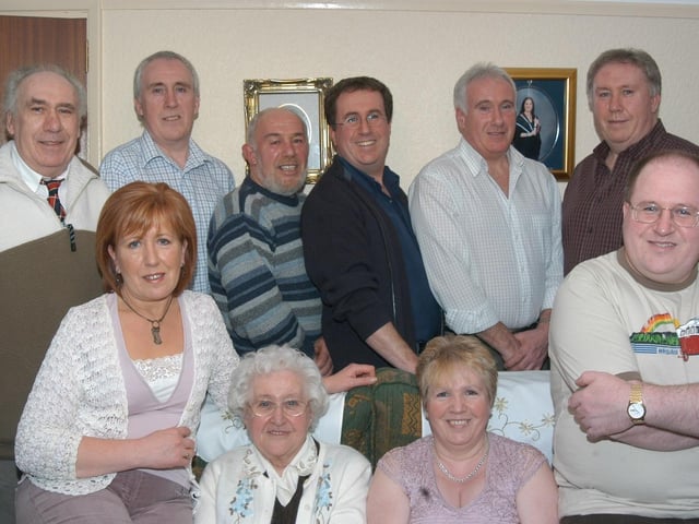 Greta McLoone's 80th birthday with family.