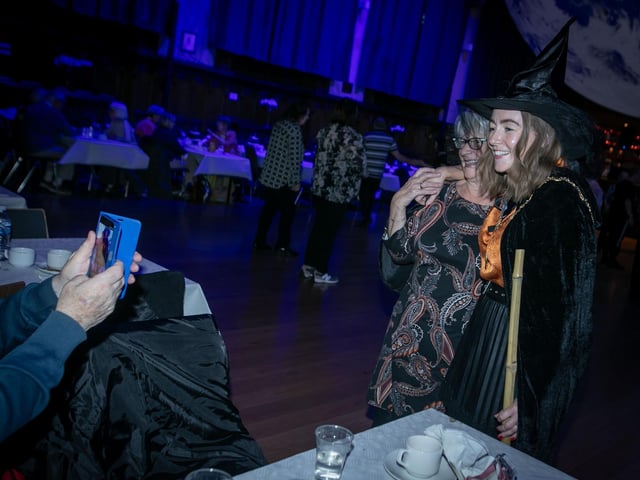 Getting a photo with the Mayor, Grace Ui Niallais at Monday's Halloween Tea Dance.