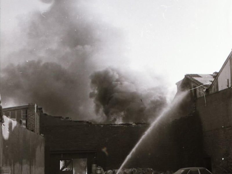 Bomb blaze at Hugh Deehan's Cash and Carry.