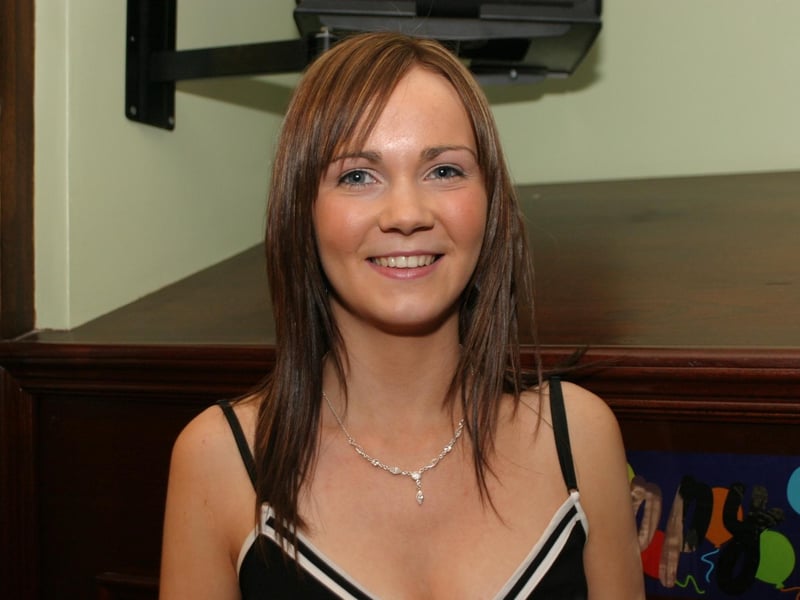 Celebrations back in 2004: Charlene Doherty.