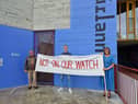 Davy Kettles,  Senior Organiser, Unite the Union, Ryan Harding, Cultúrlann Uí Chanáin and  Brenda Stevenson, Regional Officer, Unite the Union,